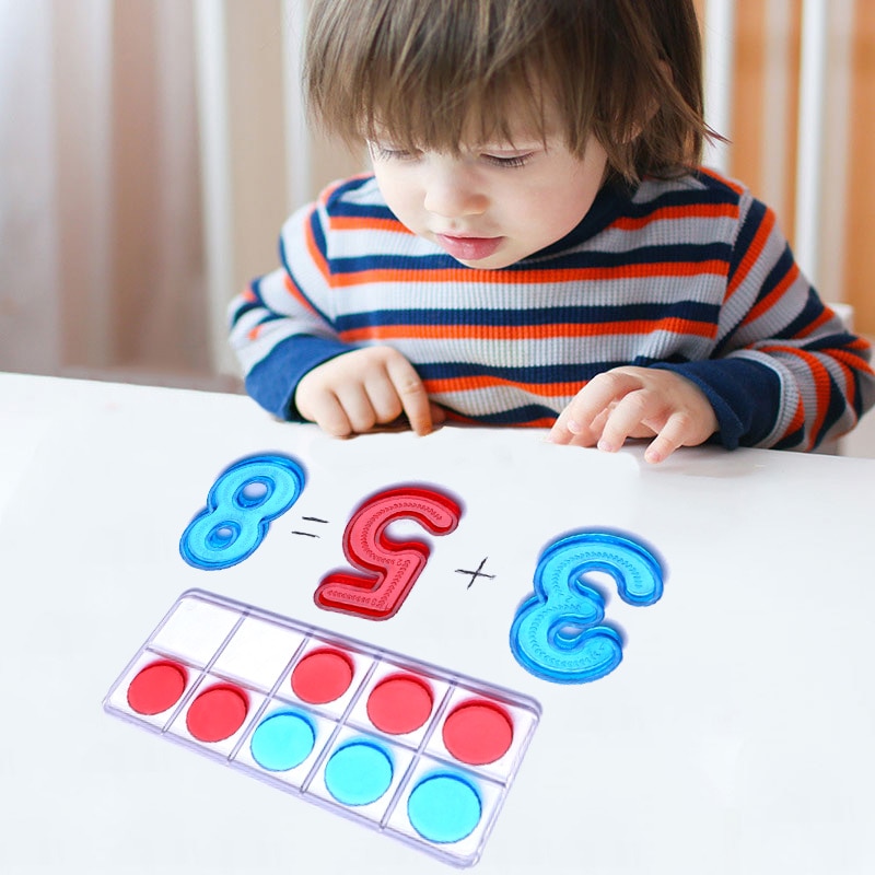 Giocattoli matematici Montessori per 3 anni numero di tavolo leggero conteggio matematica materiale giocattoli educativi in età prescolare per bambini H2365H