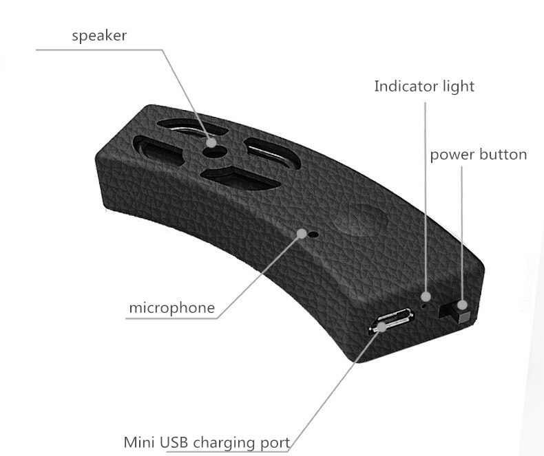 Bluetooth Motorrad Lautsprecher Fahrrad Motorrad Helm kabellos draussen Reiten Stereo Tragbare Wasserdichte Boombox Mini Subwoofer