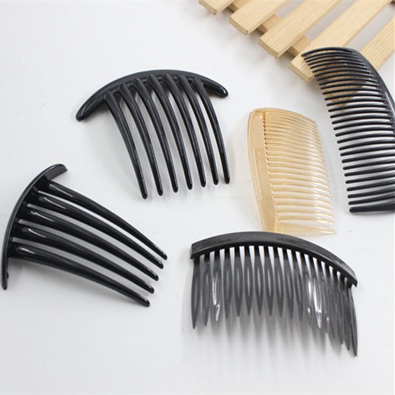 2pcs Teeth Wide Tooth Comb Black ABS Plastic Heat-resistant Large Wide Tooth Comb For Hair Styling Tool