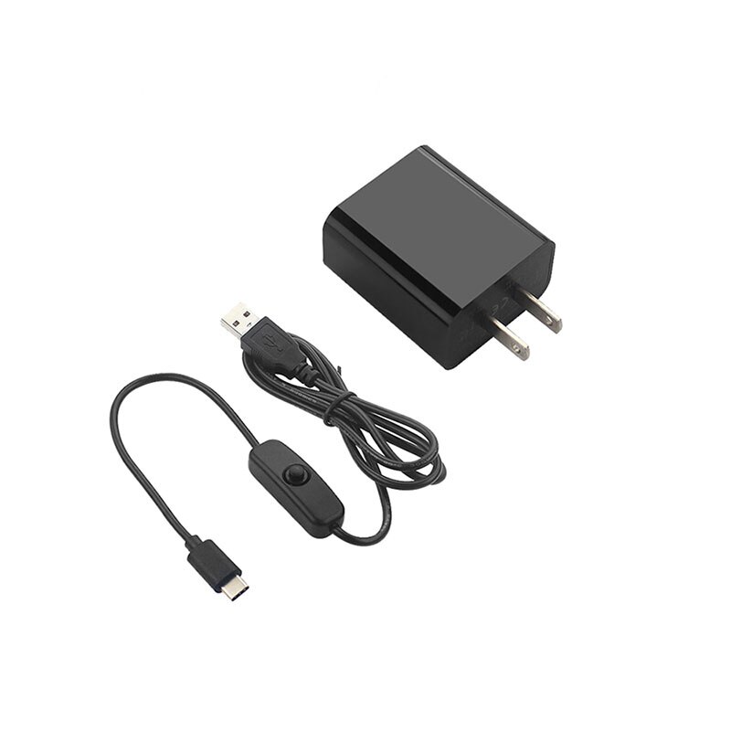 Raspberry pi 4 b adaptador de alimentação 5v 3a fonte de alimentação da ue eua plug 1m interruptor cabo de alimentação usb para raspberry pi 4 rpi170