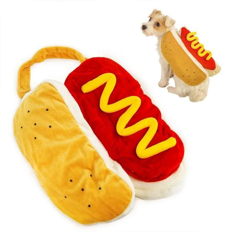 Pet Dress Up Costume Dog Shaped Dachshund Sausage Adjustable Cosplay Clothes Funny Warm for Puppy Dog Cat Dress Up Supplies