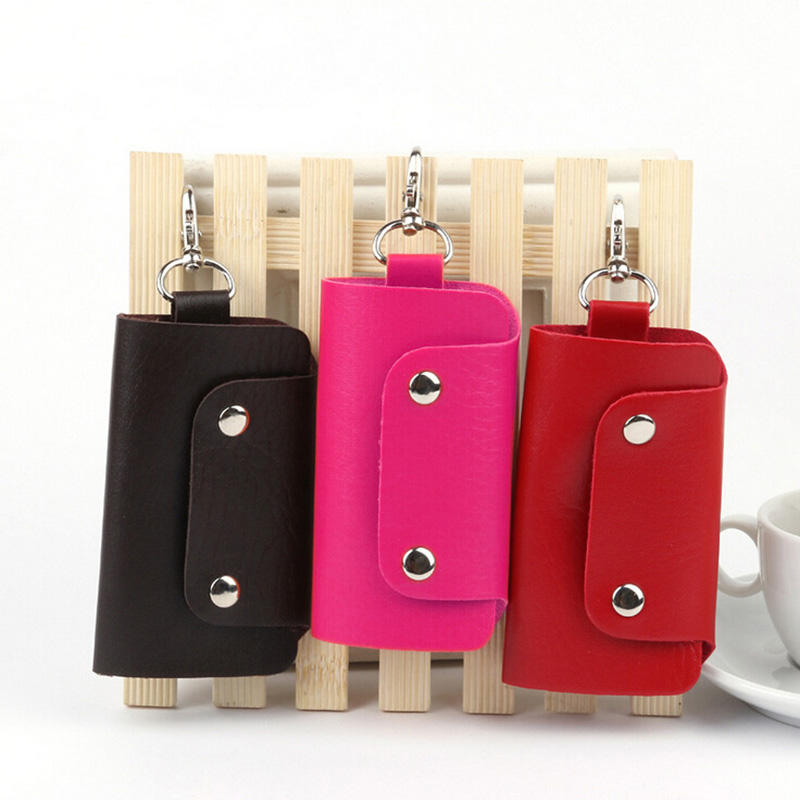 Big ! Pu Leather Brand Style Solid Key Wallets Bag Car Housekeeper Holders