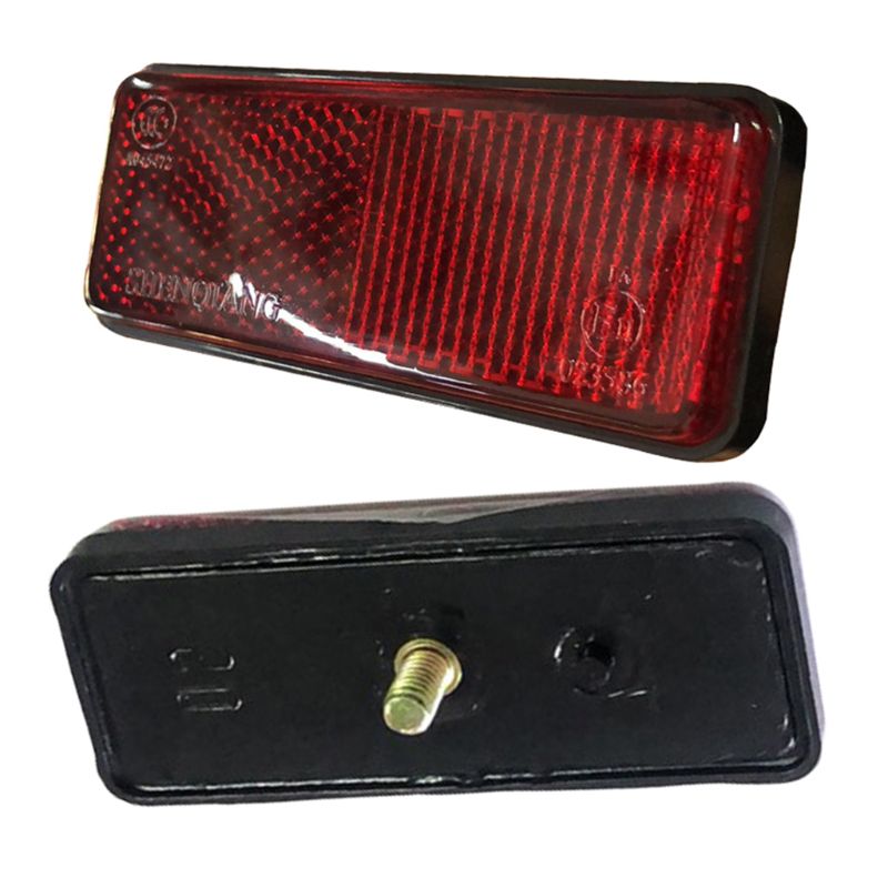 Moto vélo Scooter Quad Rectangle rouge plaque réfléchissante réflecteur d'avertissement
