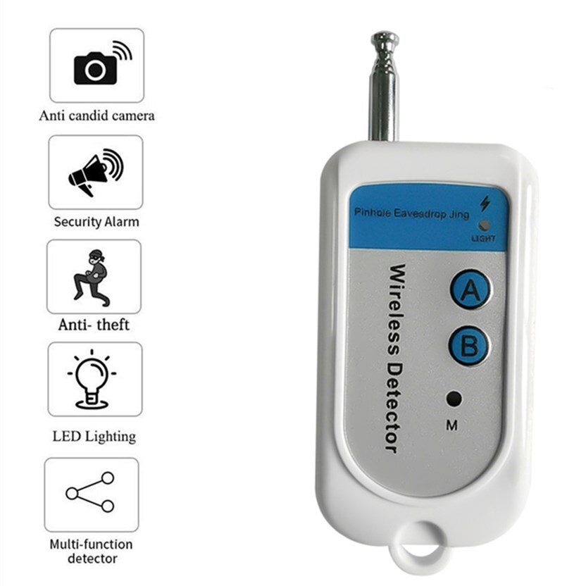 Trådløst signal rf-detektor sporer mini kamera finner spøkelsessensor 100-2400 mhz gsm alarm enhet radiofrekvens sjekk