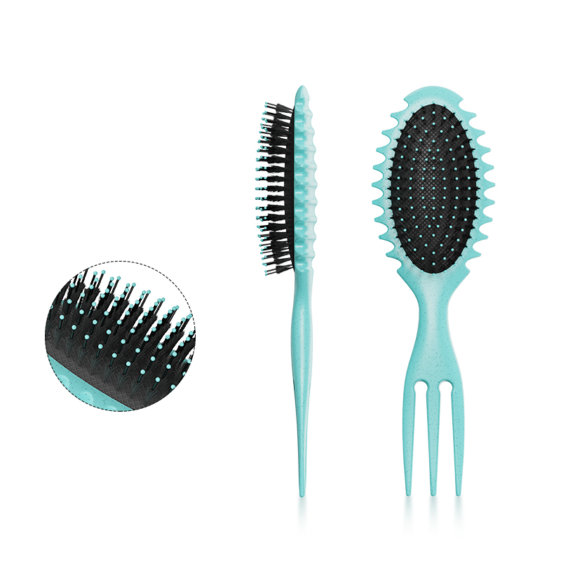 Salon Home Styling Comb Curl Defining Bounce Hair Brush Barbershop Boar Bristle Comb Detangling Shaping Hairbrushes