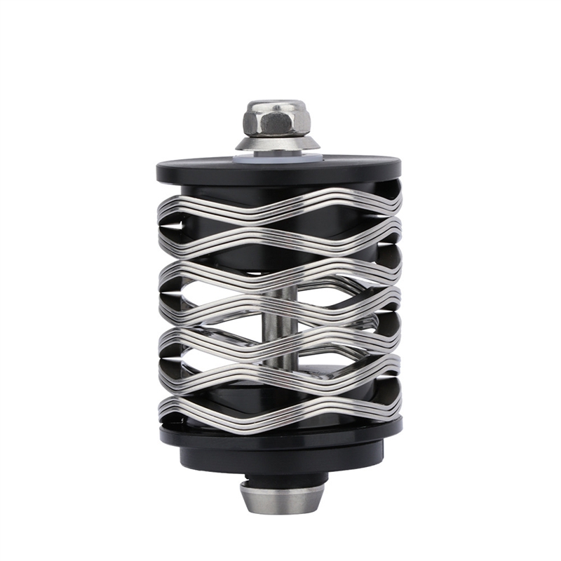 Folding Bike Stainless Steel Rear Shocks Spring Titanium/Steel Axis Shock Absorber EIEIO For Brompton Bicycle: B Silver Ti-Axis