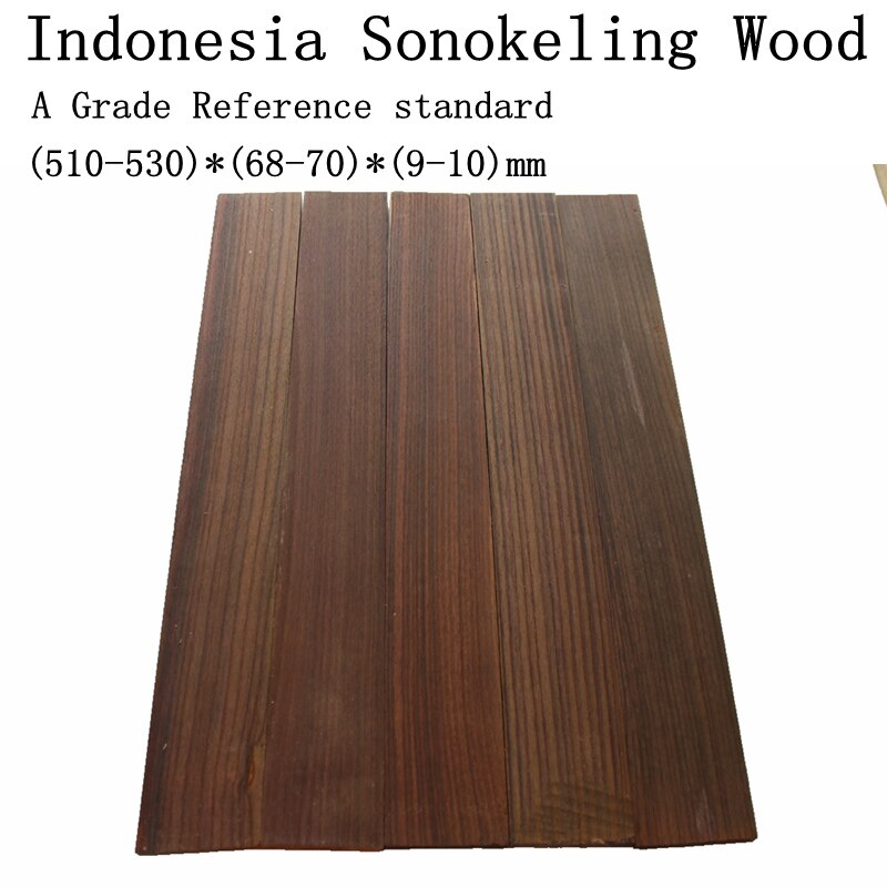 Handmade A Grade Indonesia SONOKELING Wood Guitar Fingerboard Material DIY Rosewood Fingerboard Guitar Accessories 520*70*10mm