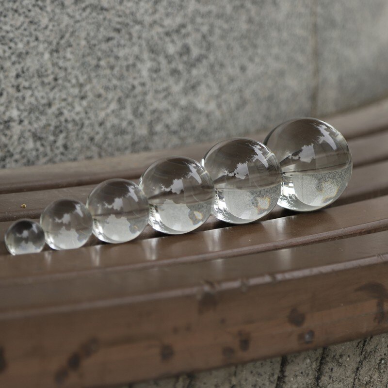 Crystal Balls Optical Glass Reflective Spheres K9 Crystal Sphere Ball Decor Photography Ball Clear Contact Juggling Balls