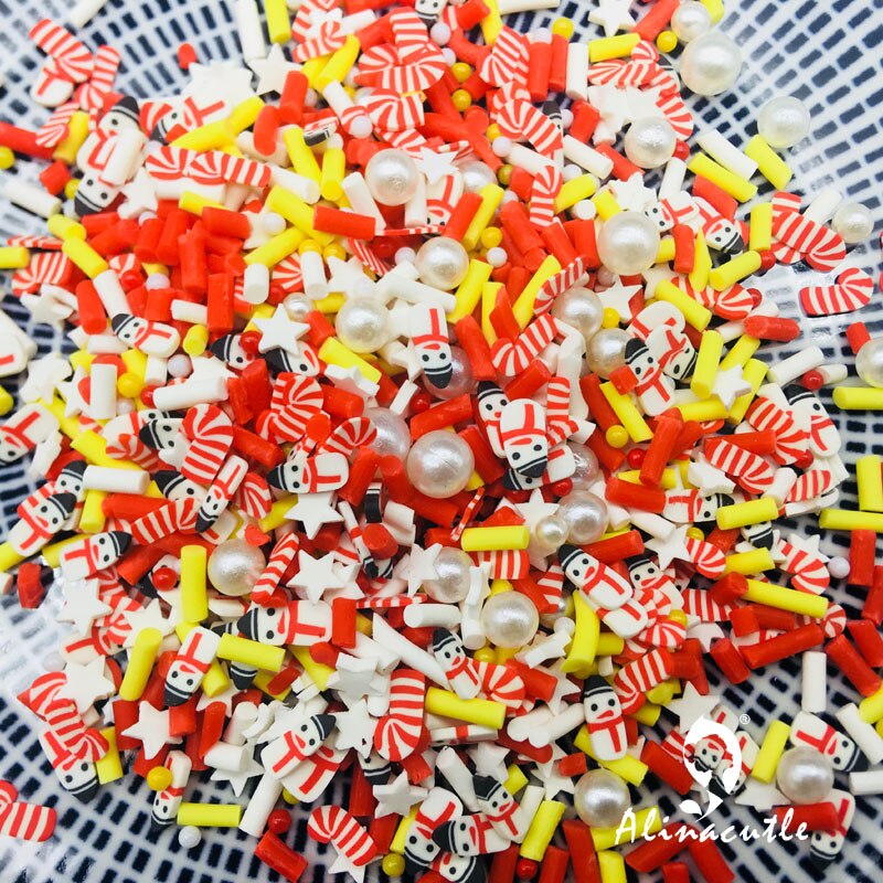 20G Kerst Halloween Plakjes Pailletten Levert Nagels Art Polymer Clear Clay Accessoires Diy Pailletten Plakboek Shakes: Candy