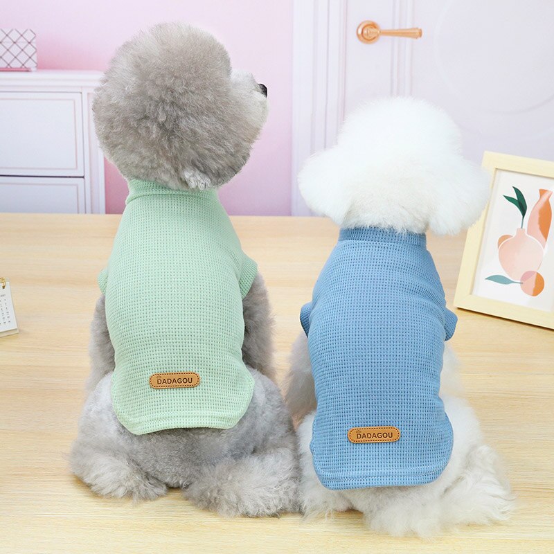 Lente Zomer Hond T-shirt Ademend Honden Shirt Eenvoudige Puppy Vest Voor Chihuahua Pomeranian Kleine Honden Kostuum Ropa Para