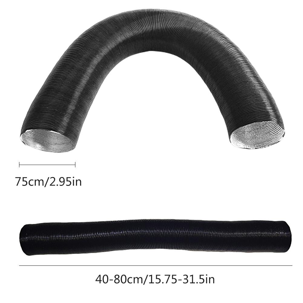 75MM Heating Pipe Clamp Exhaust Port Set Air Vent Heater Pipe Duct Parking Heater Accessories Warm Air Outlet Hose