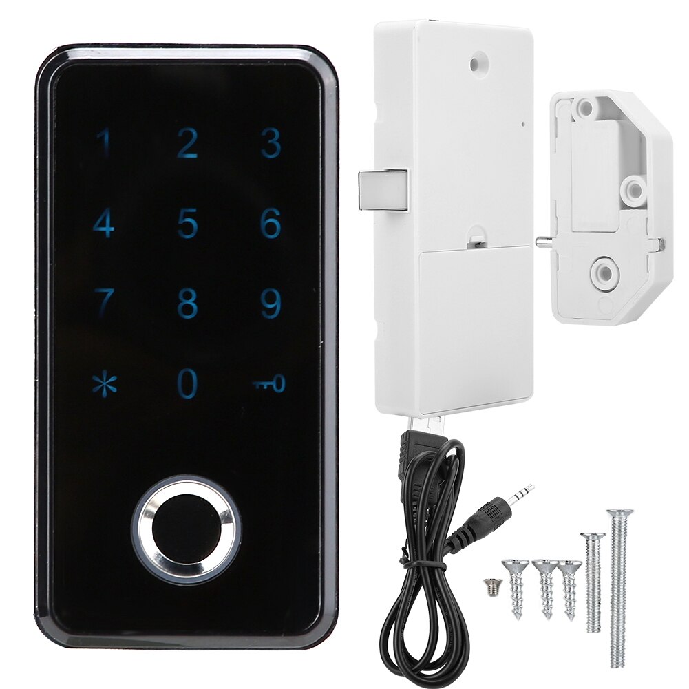 Smart Keyless Biometric Fingerprint Digital Password Electronic Lock For Cabinet File Locker Cabinet/Door/Wardrobe/Drawer Locker