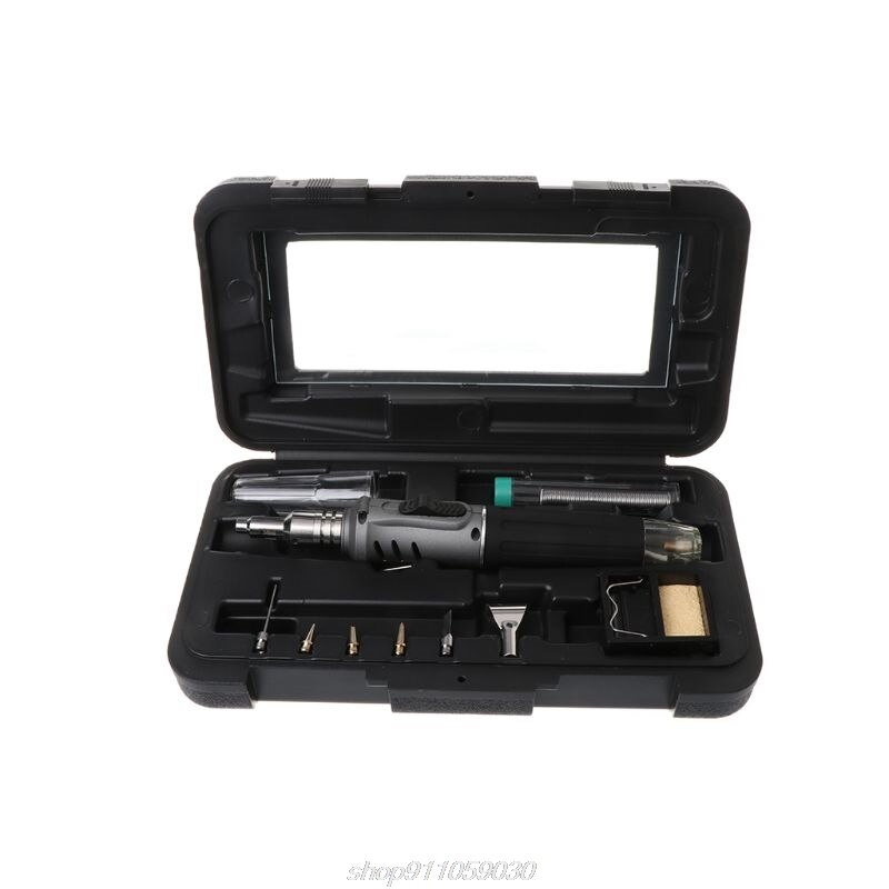 10-In-1 Gas Soldeerbout Case Set Multifunctionele HS-1115K Butaan Aansteker Spray Set Lasapparatuur J25 21
