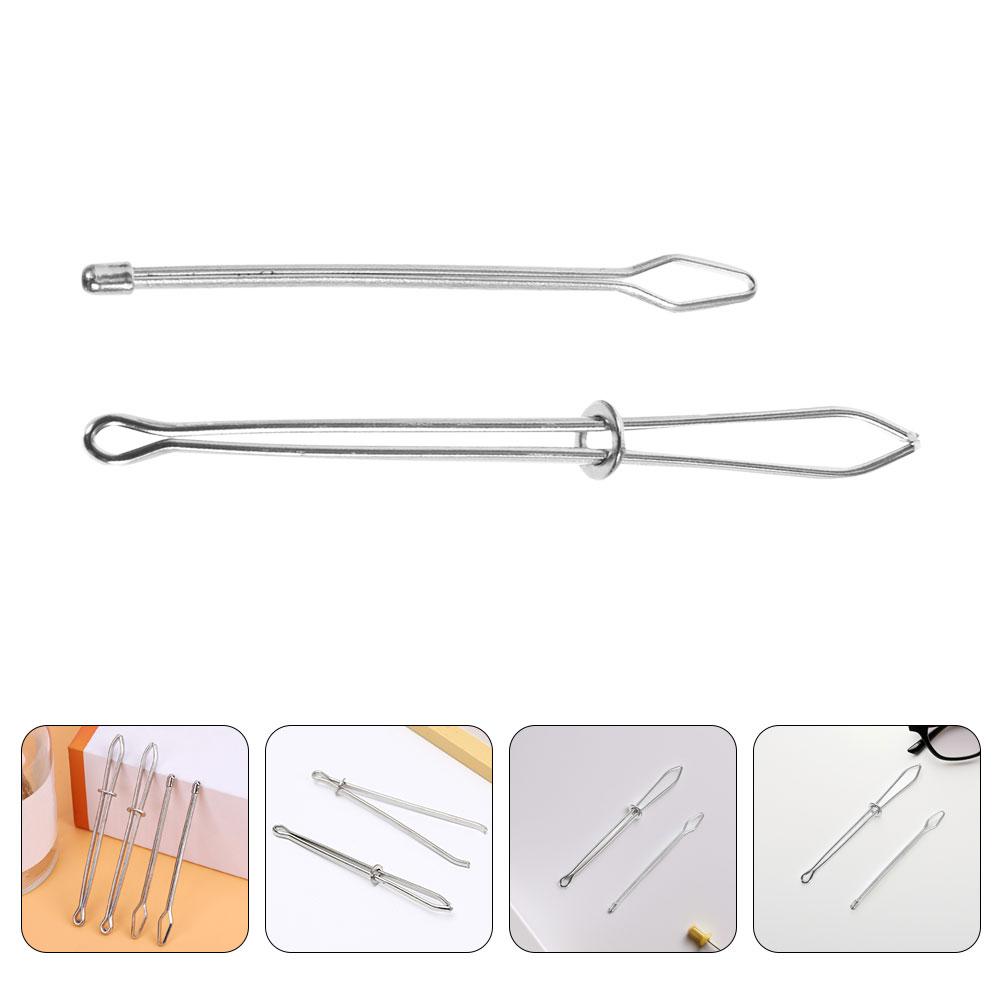 4 pcs Belt Threader Sewing Accessories Needle Drawstring Tool Metal Elastic Cord Guide DIY Handicraft Helper