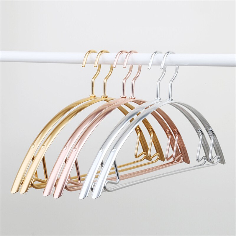 10pcs/pack Wardrobe Clothes Hanger Aluminum Alloy No Marks Hangers for Clothes Cabinet Storage Hanging Rack Clothing Holder Rack