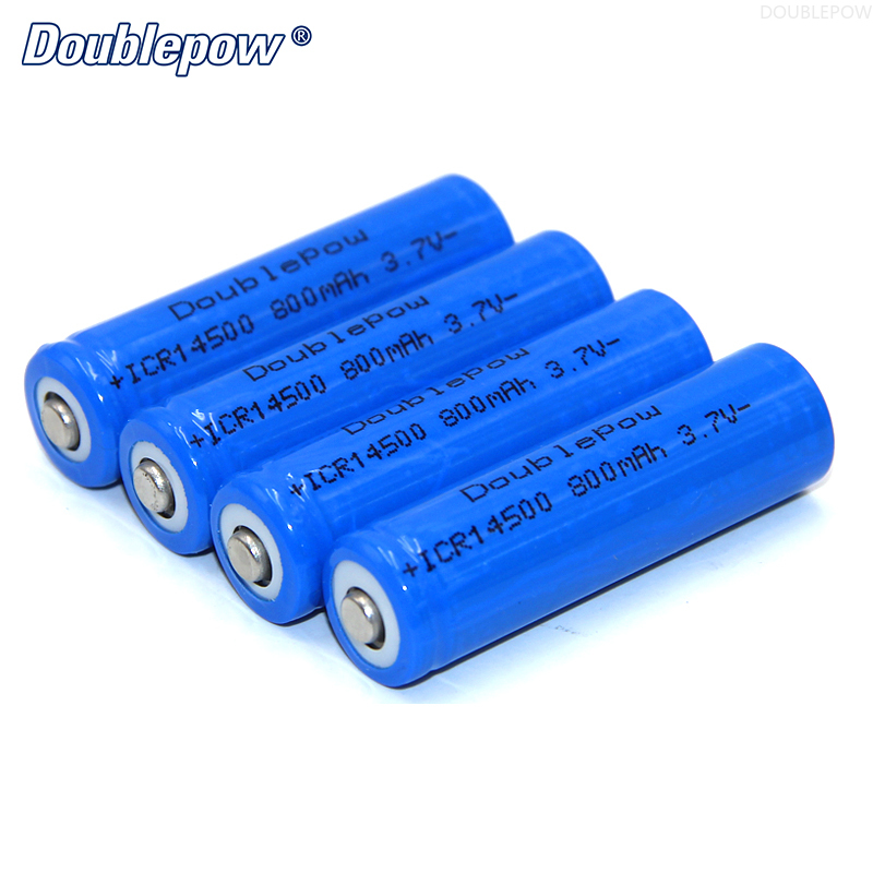 14500 800mah 3.7V Lithium Ion Rechargeable Battery For LED flashlight,