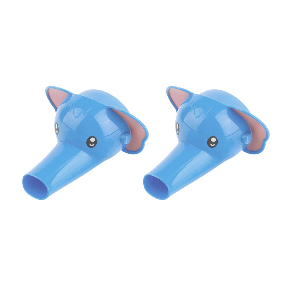 2pcs Cartoon Faucet Extender Hand Wash Device Kitchen Water Faucet Extender Help Children Wash Hands Plastic: Red