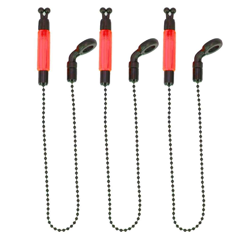 3pcs Bobbins Hangers Accessories Carp Illuminated Practical Bite Indicator Tackle Swinger Light Alerter Fishing Alarms Outdoor