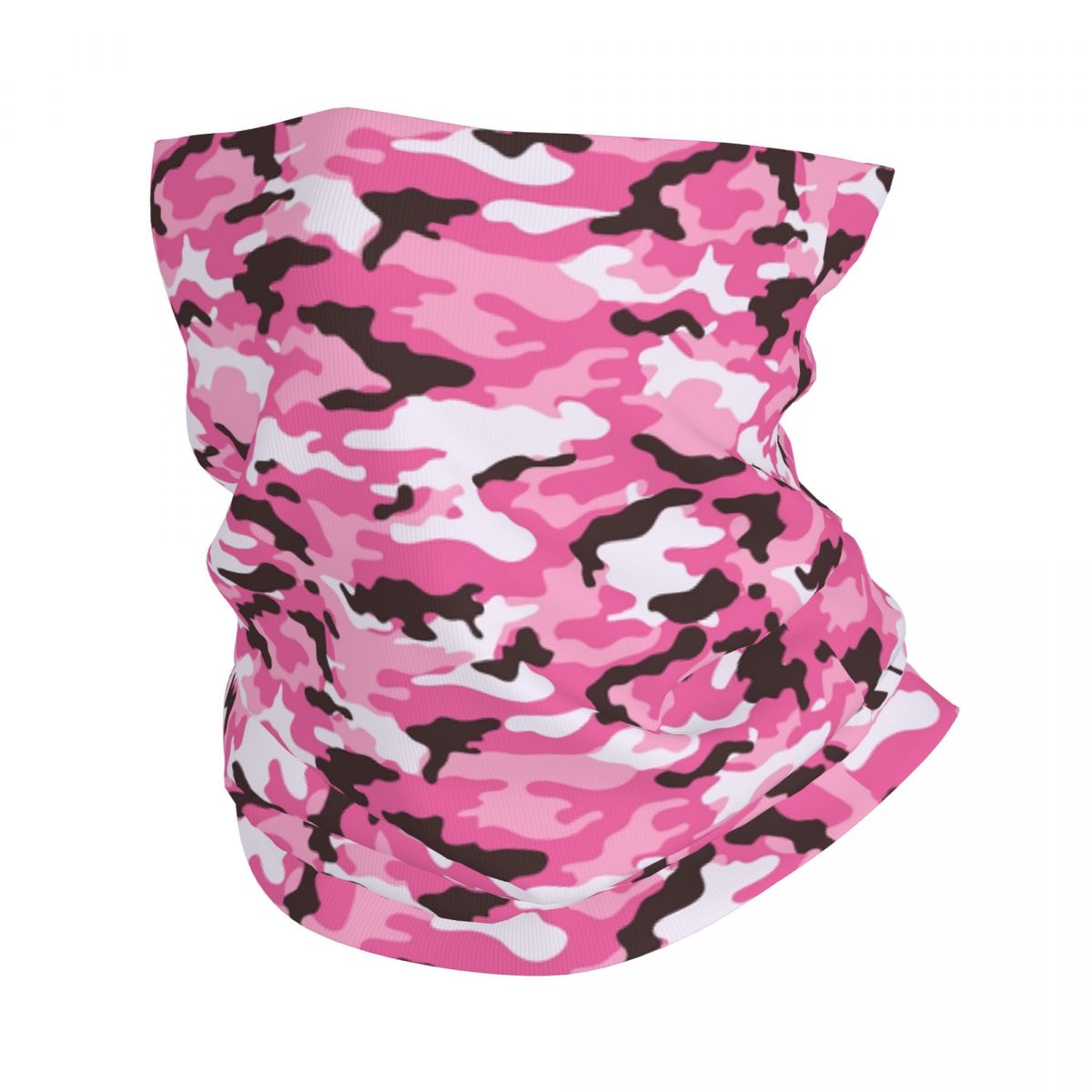 Polaina de cuello de camuflaje Digital verde NWU personalizada, protector facial UV para hombres y mujeres, pañuelo de invierno para senderismo: Transparente