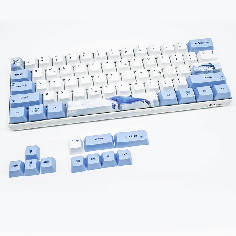 Whale keycap 60 pbt keycap set mekanisk tastatur... Grandado