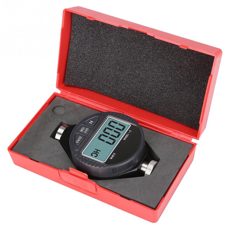 Digital 100HD A Durometer Shore Rubber Hardness Tester LCD Display Meter With Box