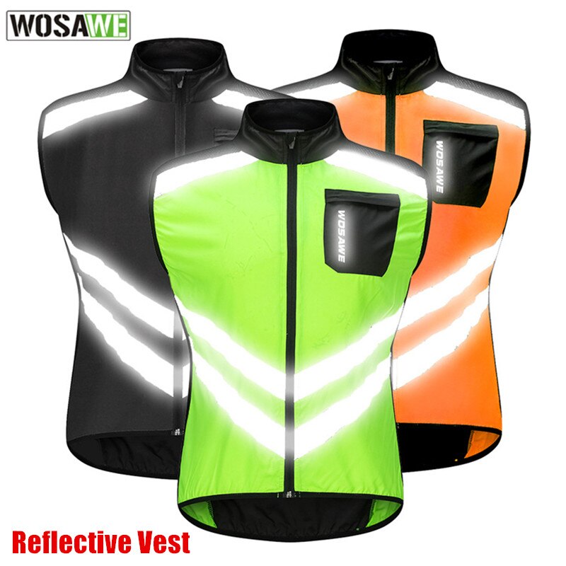 Gilet Cyclisme WOSAWE Sans Manches, Polaire Thermique, Coupe-vent, Unisexe, Athlétique