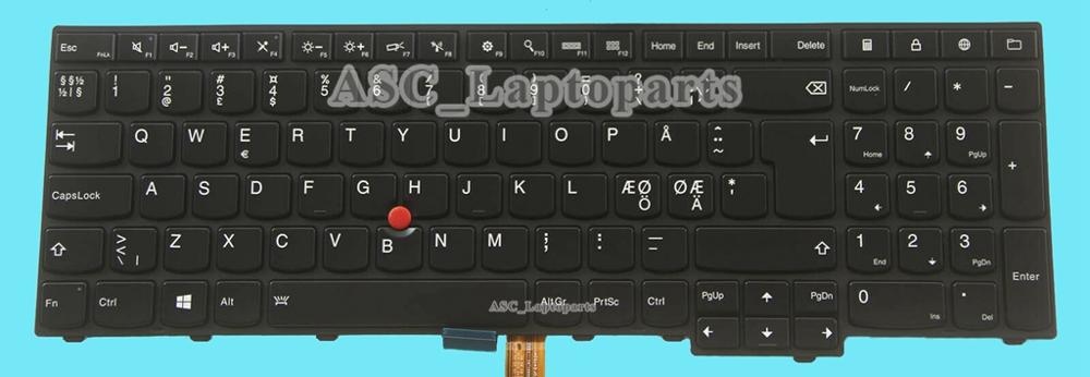BiNFUL Keyboard for Lenovo Thinkpad W540 W541 W550 W550s - EU Layout, Illuminated