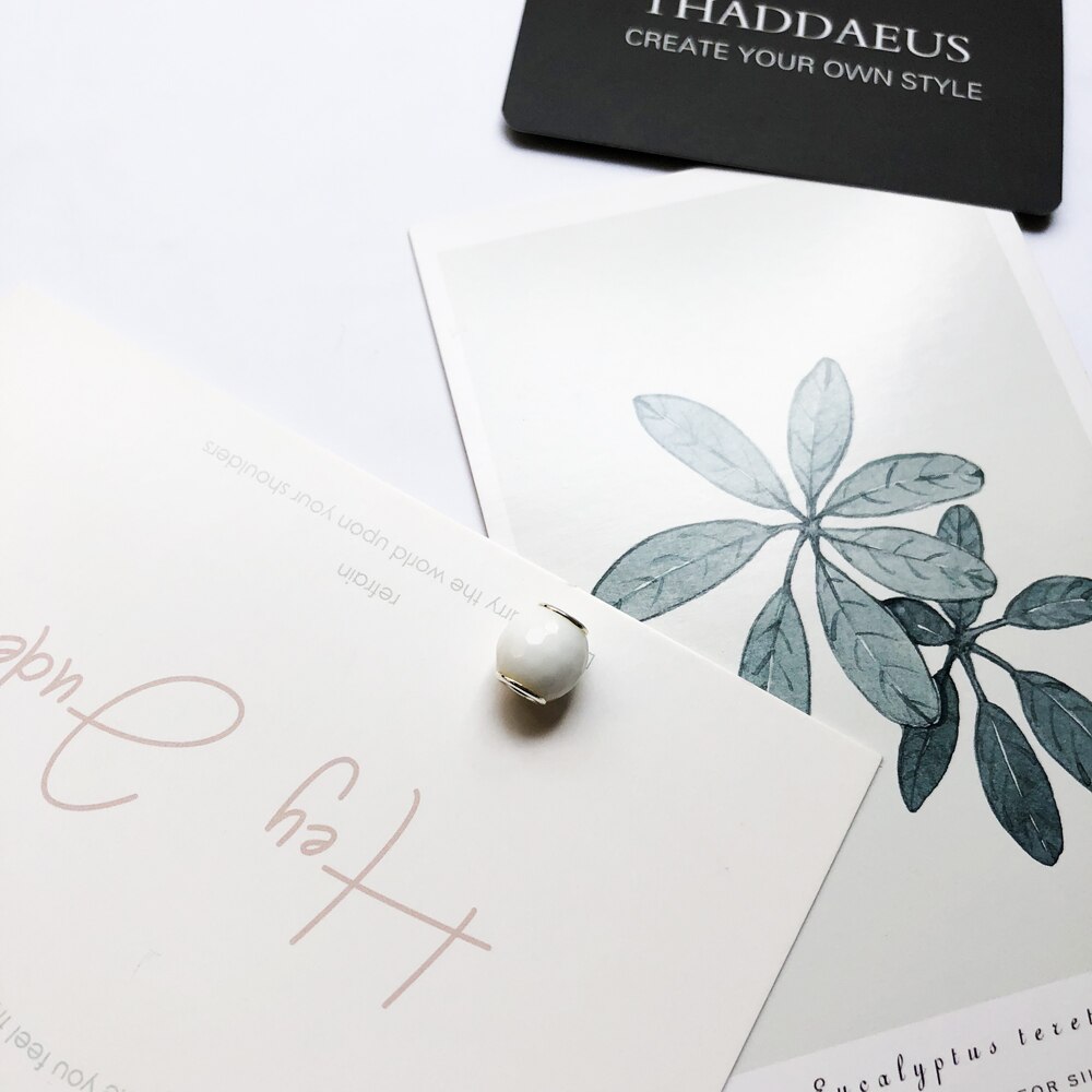 Bianco Sfaccettato Perline, Perline D'argento Misura il Braccialetto Tommaso Collana Europea FAI DA TE bijoux Accessori Dei Monili del Regalo per Le Donne