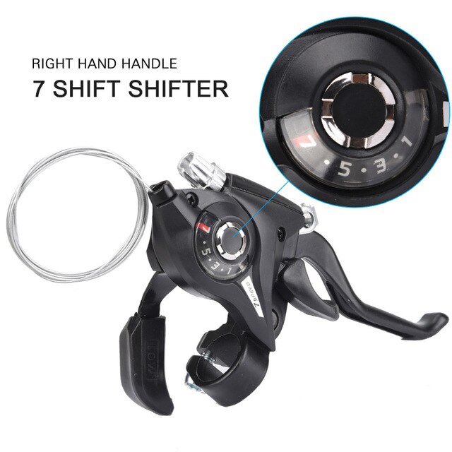 3X7 21 Speed Fiets Shifter Brake Weg Mountainbike Rijden Fietsen Schijfrem Hendels Met Shift Kabel Fiets accessoires: 7 speed