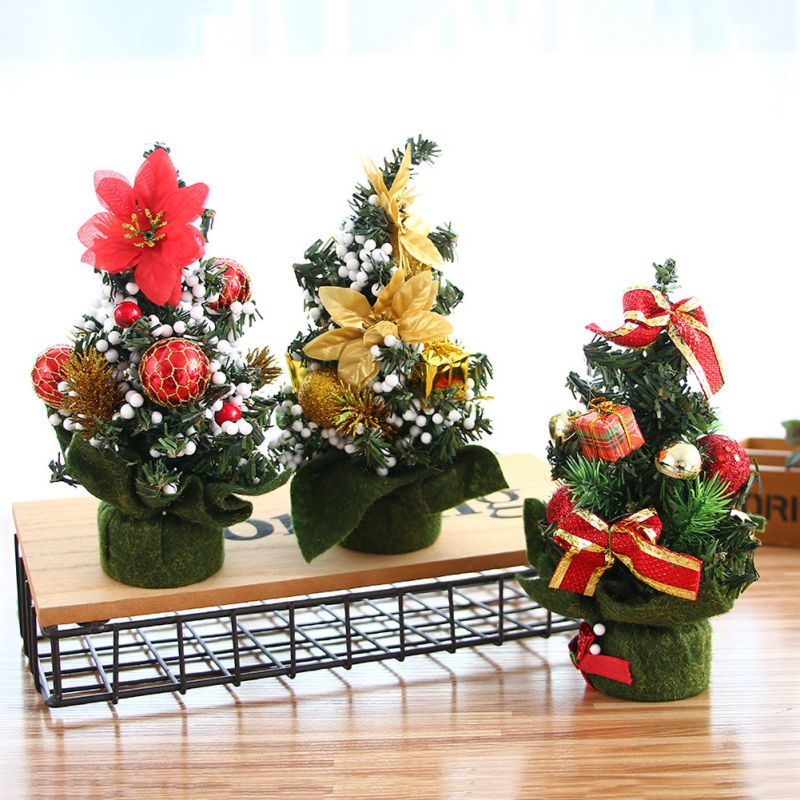 Small Christmas Tree Desktop Decoration Tree For Christmas Home Party Decoration Mini Christmas Decoration