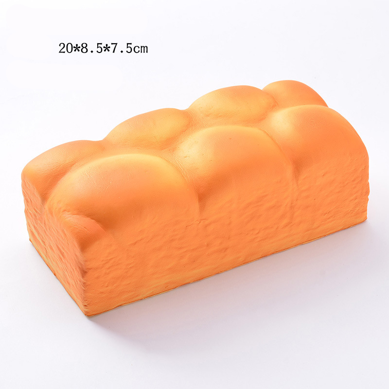Squishy mat simulering bröd toast munkar långsamt stigande pressa stressavlastning leksaker parodi retas människor skrivbordsdekoration: 11