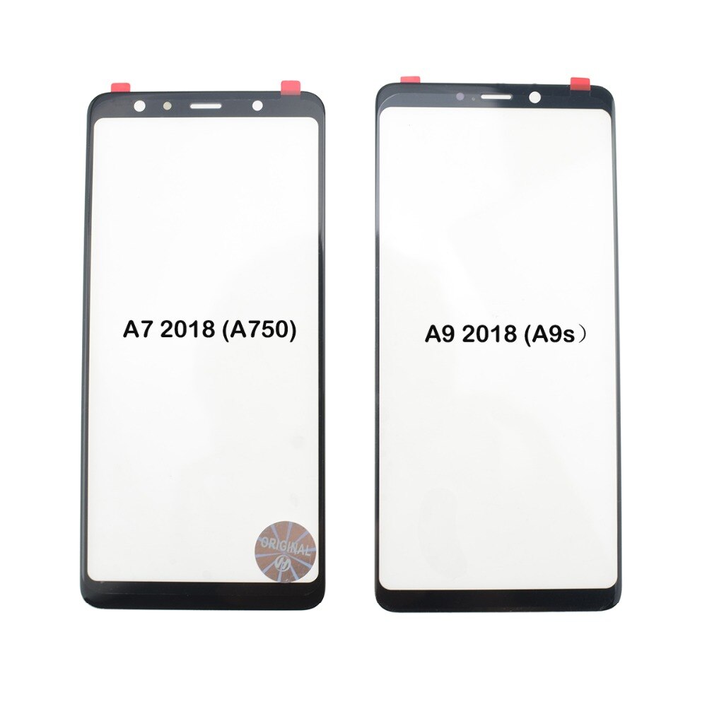 Black Front Screen Glass Lens Replacement For Samsung Galaxy S10E A8 J4 J6 Plus A7 A9 A9S Touch Screen Outer Glass Repair