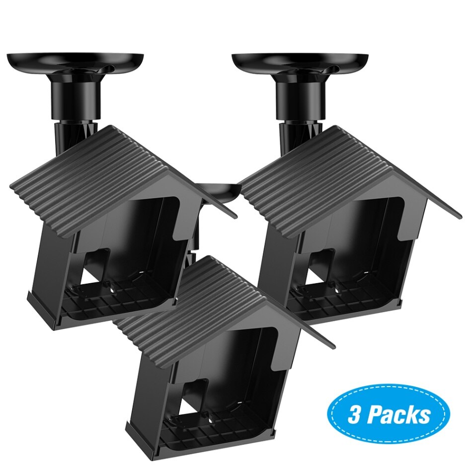3 Packs Wall Mount Bracket Kit for Blink XT Camera Weatherproof 360 Degree Protective Anti Glare UV Camera Security System: Blue
