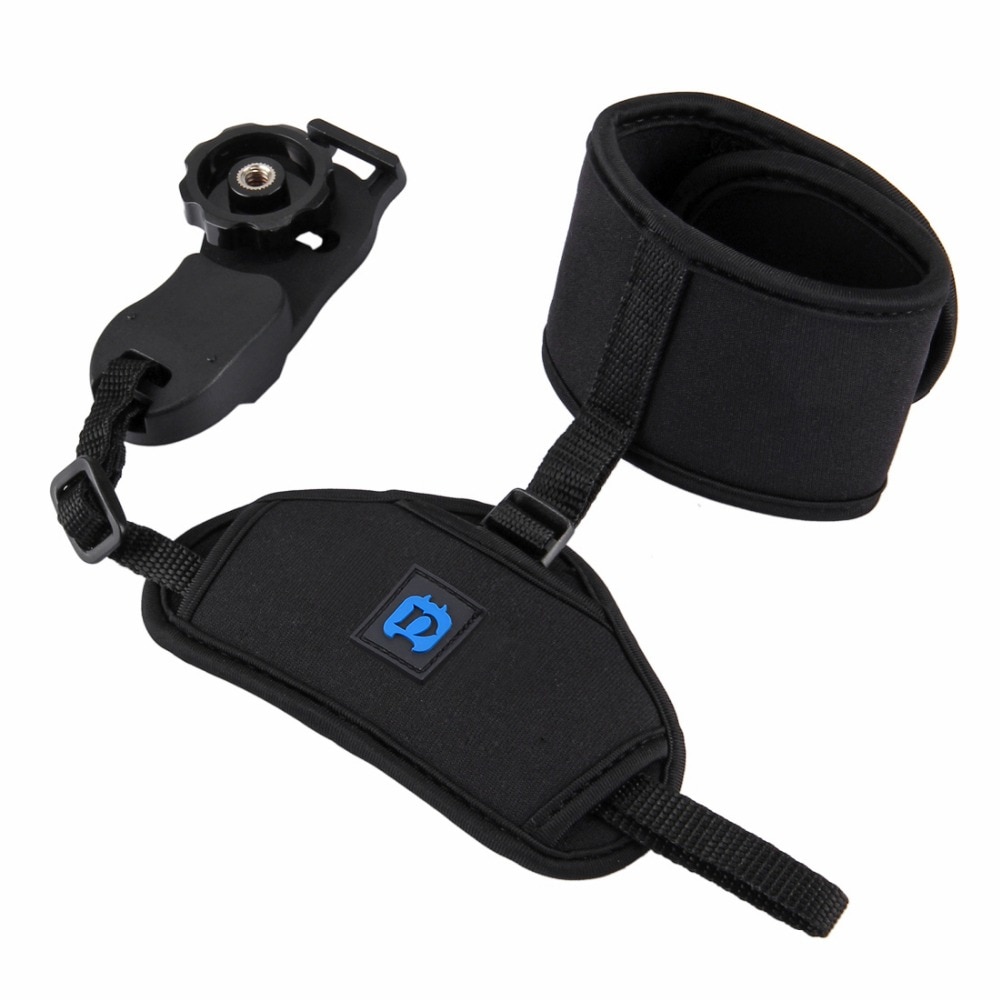 Puluz myk neopren kamera håndstropp kamera dslr kameraer håndleddsstropp dslr håndbelte hurtigutløser 1/4 & #39 ;& #39 ; skrue til nikon