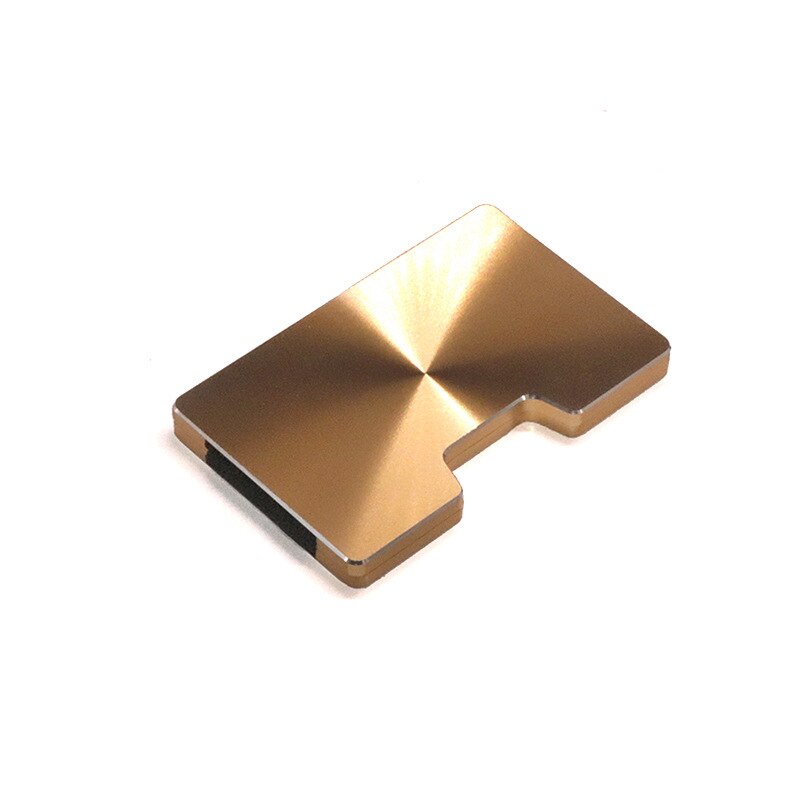 RFID métal Mini argent Simple mince métal porte-carte de crédit avec RFID Anti-chef voyage Mini portefeuille homme pour rfid portefeuille