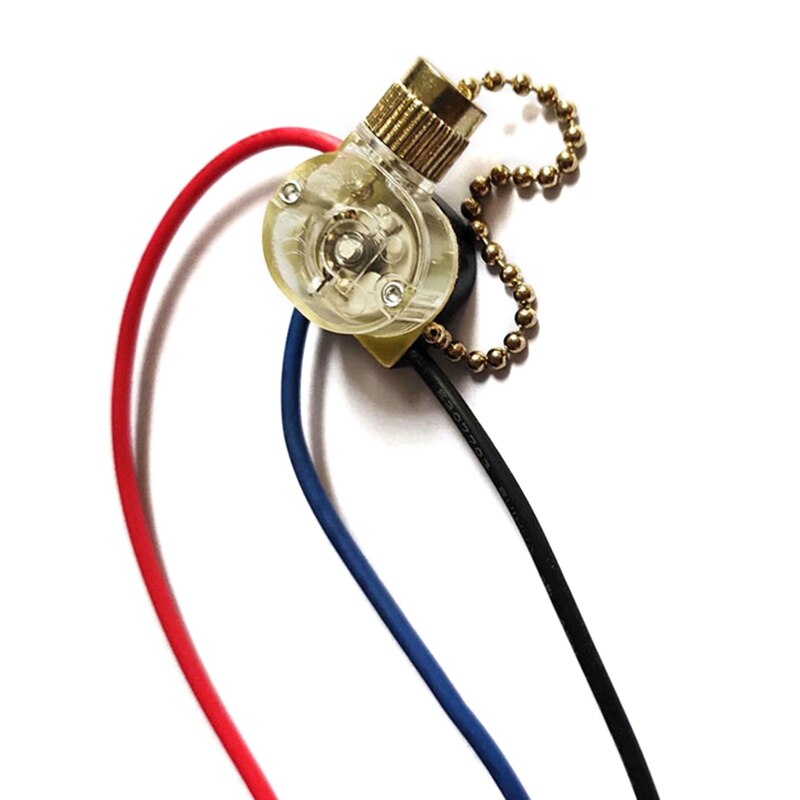 M2EE 3-Draad Wandlampen Pull Schakelaar Vervanging Universele Plafond Ventilator Aan-uit Elektrische Schakelaar Met Pull cords