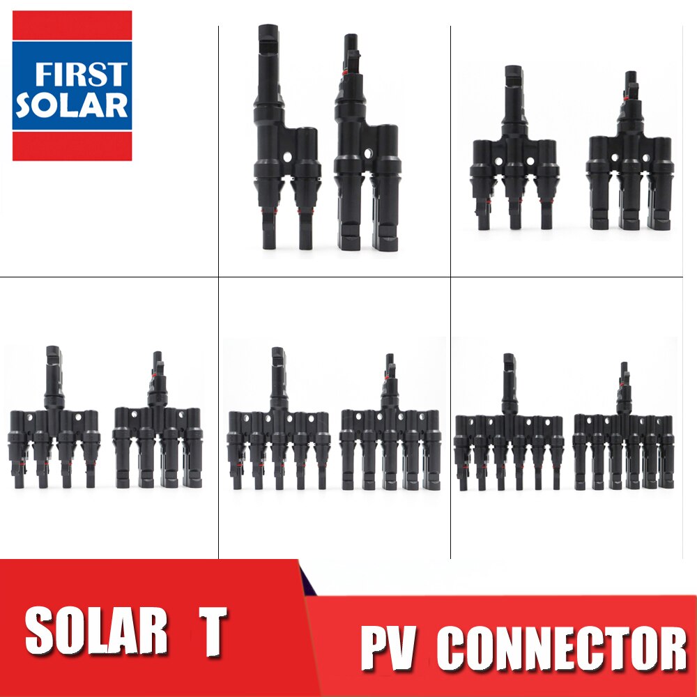 Pv  t 3t 4t 5t 6t parallel parallel forbindelse 30a 1000v elektrisk stik solcelleanlæg 2 stk solpanel kabeltråd tilslutte