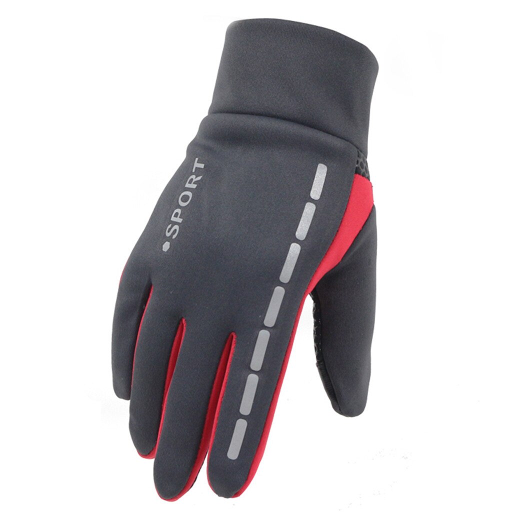 Touch Screen Winddicht Outdoor Sport Handschoenen Mannen Vrouwen army guantes mujer winter windstopper waterdichte handschoenen перчатки: Gray 