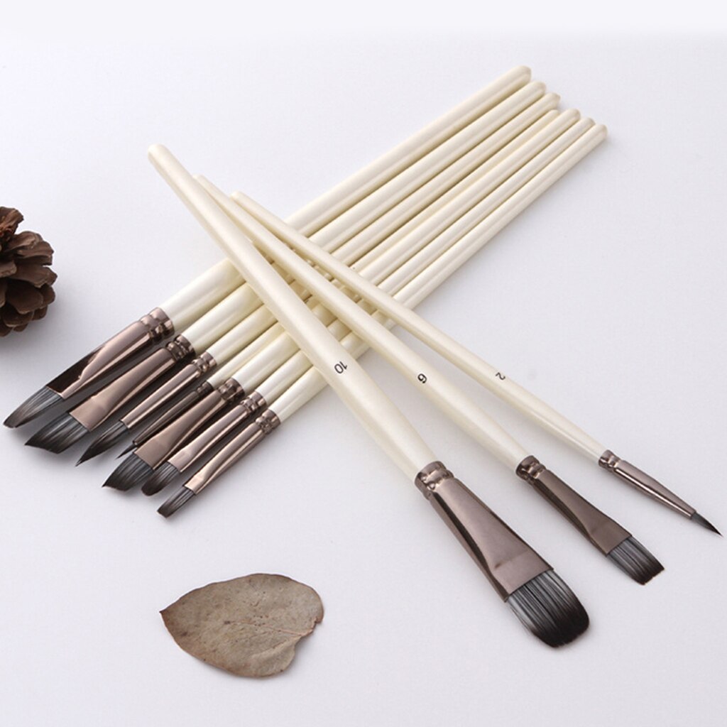 10pcs Artist Paint Brushes Set Acrylic Oil Watercolour Painting Craft Art Kits