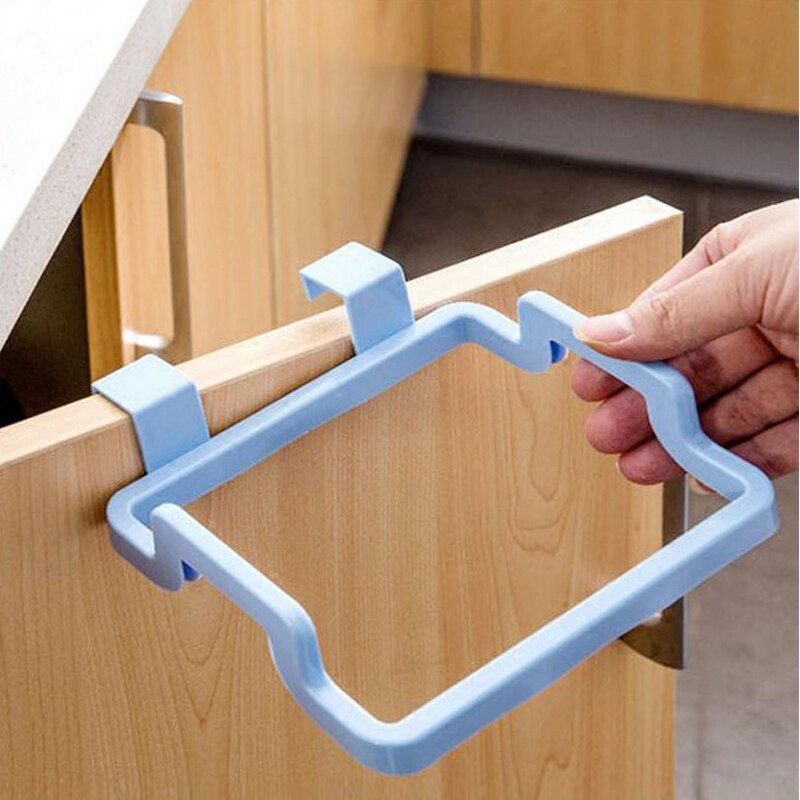 Hanging Trash Rubbish Bag Holder Garbage Rack Cupboard Cabinet Storage Rag Hanger Trash Can Bin Kitchen Accessories Gadget