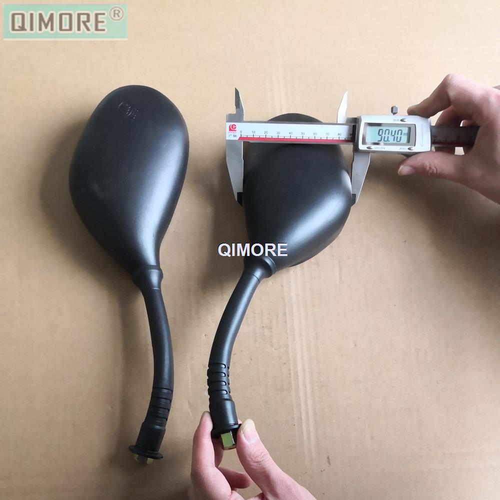Spiegelset  (8mm rechtse draad) voor scooter bromfiets knappe jongen tank sportief sunl vip toekomstige kampioen baja  be500 wuyang  wh100t