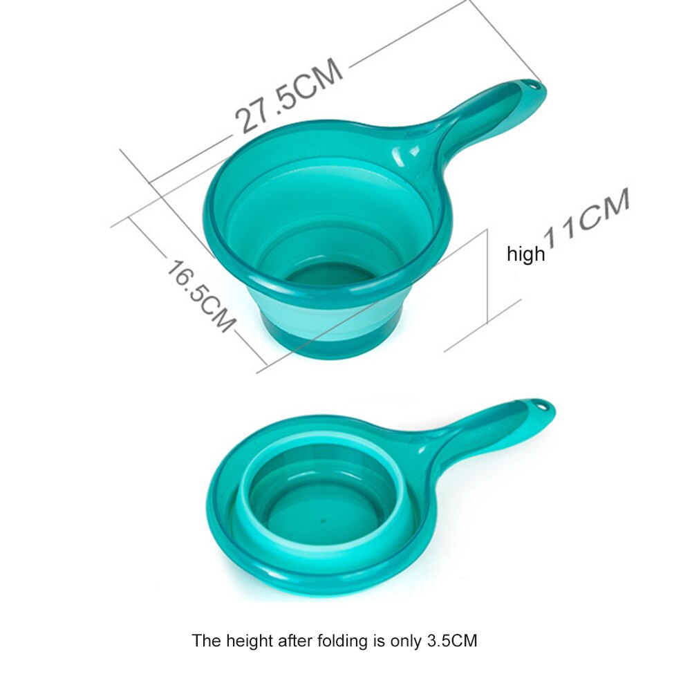 Opvouwbare waterlepel opvouwbare lepel keuken badkamer schep bad douche was lxy 9