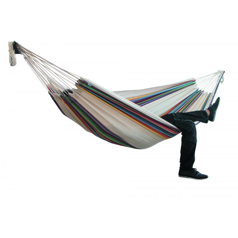 Outdoor Canvas Hammock Furniture Canvas Fabric Spreader Bar Hammock Tent Camping Swing Hanging Two-Person Hammock Chair Bed
