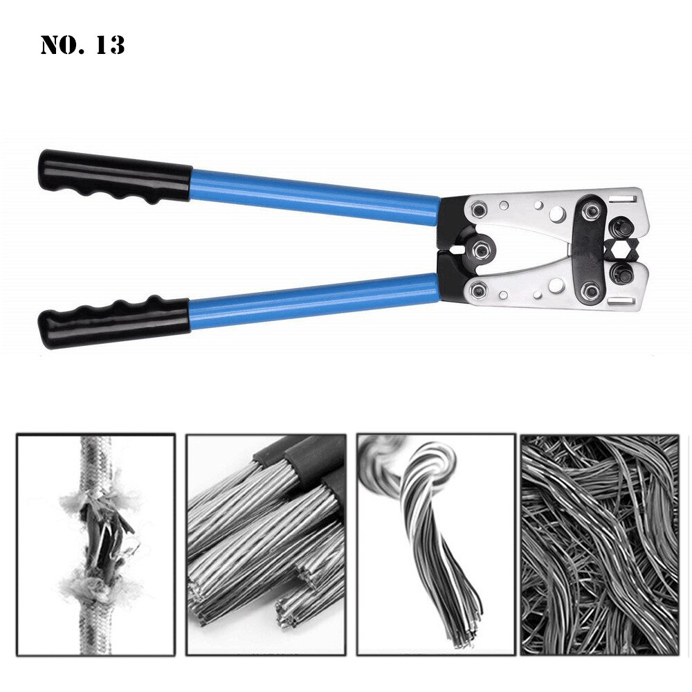 6-50 Mm Handmatige Koude Persing Terminal Tang Koper Aluminium Neus Kabel Krimptang HX-50B Krimptang Cable Cutter set