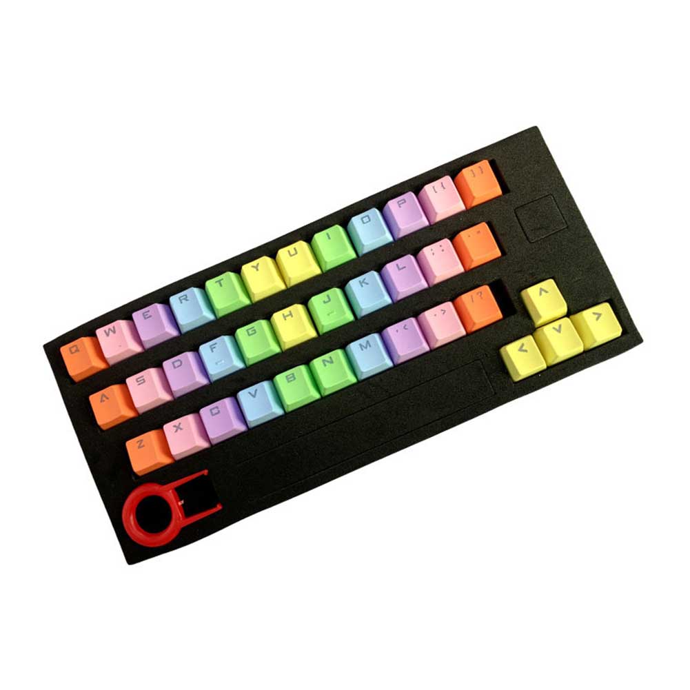 37 Key Backlit Keycap Set PBT Replacement Translucidus Mechanical Keyboard Practical Gaming Computer Accessory Office