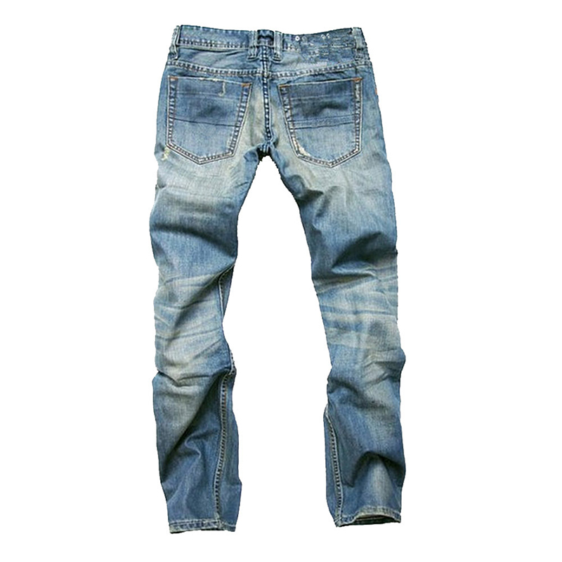 Pantalones vaqueros informales para hombre, Jeans rectos de algodón de , venta al por menor y al por mayor, de , talla grande,
