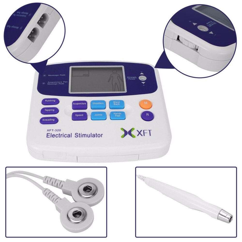 Professionele Elektrische Stimulator Stimulator Dual Tens Machine Digital Massage Body Ontspanning Gezondheidszorg