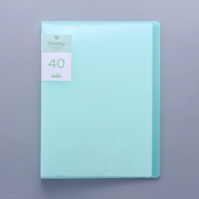 Displaybook Transparent Information Book Insert Folder Multi-layer Folder Student Folder Music Score Folder File Organizer: Green 40 pages
