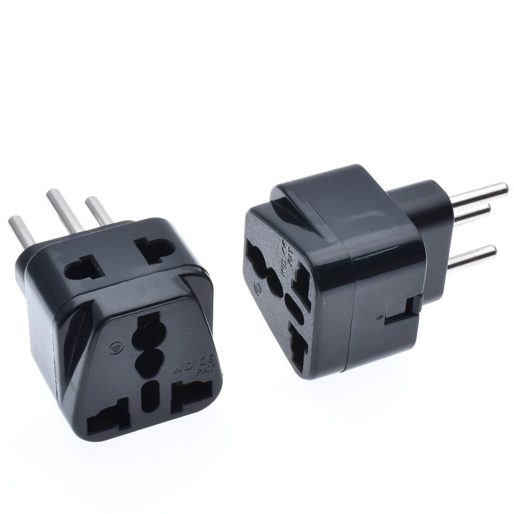 2 STUKS Universele 2 in 1 USA UK AUS Indian naar Zwitserland Adapter Plug (Type J)