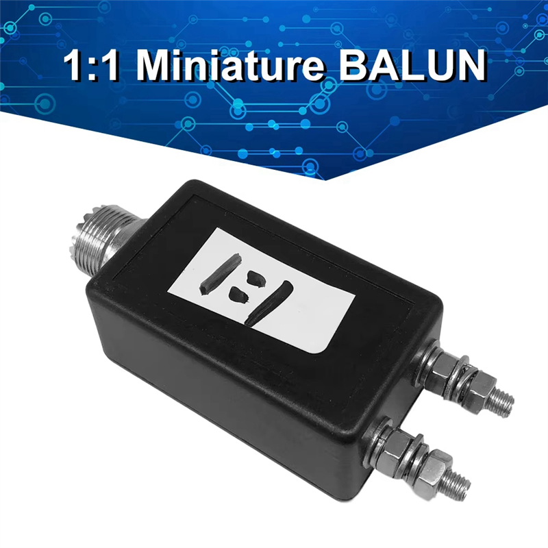 1:1 Mini Balun 100W SSB geeignete Kurzwellenantenne Amateurfunk Balun 3-30Mhz für Outdoor-QRP-Station und Möbel-AAAE